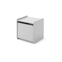 Leen Bakker   Vipack Nachtkastje Kiddy 1 Deur   Nachtkastjes   Grijs   Mdf   Vipack