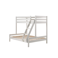 Leen Bakker   Vipack Stapelbed Pino Wit 207,5x157,5x166,8cm   Bedden   Wit   Grenenhout   Vipack