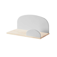 Leen Bakker   Vipack Wandplank Kiddy 45cm   Wandopbergers   Grijs   Mdf   Vipack
