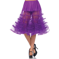 Leg Avenue Lange fel paarse petticoat 65 cm