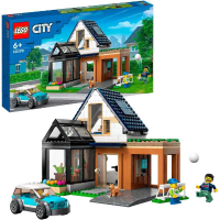 LEGO City   Gezinswoning en elektrische auto constructiespeelgoed 60398