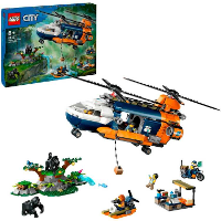 LEGO City   Jungleonderzoekers: helikopter bij de basis Constructiespeelgoed