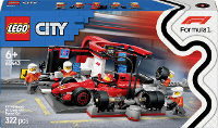 LEGO® CITY 60443 F1 ® boxstop met boxenboog en Ferrari flitzer