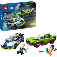 LEGO City   Politiewagen en snelle autoachtervolging Constructiespeelgoed