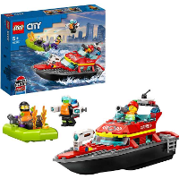 LEGO City   Reddingsboot Brand Constructiespeelgoed