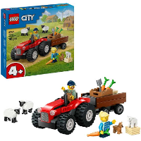LEGO City   Rode tractor met aanhanger en schapen Constructiespeelgoed