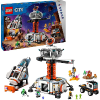 LEGO City   Ruimtebasis en raketlanceringsplatform Constructiespeelgoed