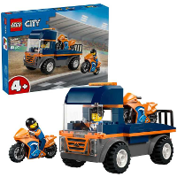 LEGO City   Transportwagen voor motoren Constructiespeelgoed