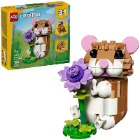 LEGO Creator 3 in 1   Schattige hamster met bloem Constructiespeelgoed