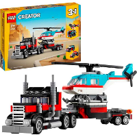 LEGO Creator 3 in 1   Truck met helikopter Constructiespeelgoed