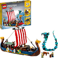 LEGO Creator 3 in 1   Vikingschip en de Midgaardslang 31132
