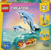 LEGO® CREATOR 31385 3 in 1 set mariene organismen: Prachtige dolfijnen (31385)