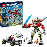 LEGO DREAMZzz   Coopers tijgermecha en Zero's hot rod auto Constructiespeelgoed