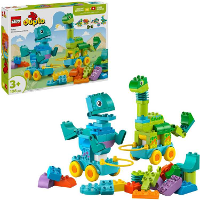 LEGO DUPLO   3 in 1 dinosaurussen op wielen Constructiespeelgoed