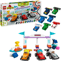 LEGO DUPLO   F1 team racewagens en coureurs Constructiespeelgoed