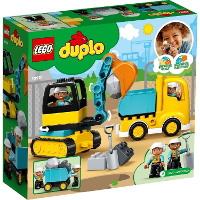 LEGO DUPLO   Truck & Graafmachine met rupsbanden Constructiespeelgoed