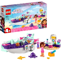 LEGO Gabby's poppenhuis   Vertroetelschip van Gabby en Meerminkat Constructiespeelgoed