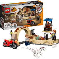 LEGO Jurassic World   Atrociraptor dinosaurus motorachtervolging constructiespeelgoed 76945