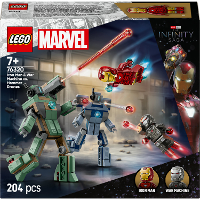 LEGO Marvel   Iron Man en War Machine vs. Hammer Drones Constructiespeelgoed