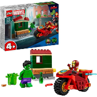 LEGO Marvel   Iron Man met motor en de Hulk constructiespeelgoed 76287