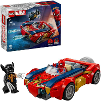 LEGO Marvel Super Heroes   Spider Man auto vs. Venomized Wolverine Constructiespeelgoed