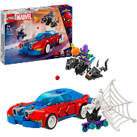LEGO Marvel   Spider Man racewagen en Venom Green Goblin Constructiespeelgoed
