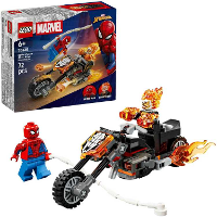 LEGO Marvel   Spider Man vs. Ghost Rider motor Constructiespeelgoed