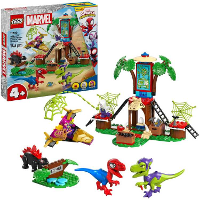LEGO Marvel Spidey And His Amazing Friends   Spidey en Gobby's raptorstrijd bij de boomhut Constructiespeelgoed