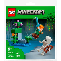 LEGO Minecraft   Duel bij de weelderige grot Constructiespeelgoed