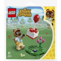LEGO Animal Crossing   Tom Nook met Vliegend Cadeautje Constructiespeelgoed
