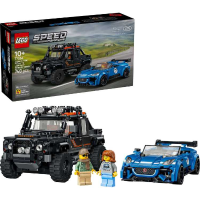 LEGO Speed Champions   Jaguar Project 7 en Land Rover Defender Constructiespeelgoed