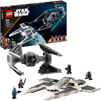 LEGO Star Wars   Mandalorian Fang Fighter vs. TIE Interceptor constructiespeelgoed 75348