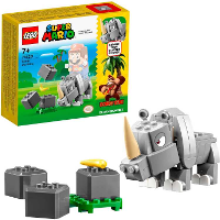 LEGO Super Mario   Uitbreidingsset: Rambi de neushoorn Constructiespeelgoed