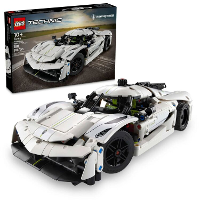 LEGO Technic   Koenigsegg Jesko Absolut witte hypercar Constructiespeelgoed