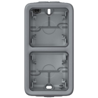 69661   Surface mounted housing 2 gang grey 69661