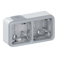 69672   Surface mounted housing 2 gang grey 69672