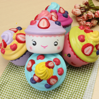Leilei Squishy Strawberry Fruit Ice Cream Cup Cup Cake Slow Rising Original Packaging Collection Gift
