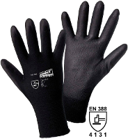 Leipold Doehle MICRO black Nylon PU 1151 XXL Werkhandschoen Nylon Maat (handschoen): 11, XXL EN 388:2016 Cat II 1 stuk(s)
