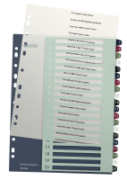 Leitz Register 1239 Style DIN A4 1 20 Polypropyleen Meerdere kleuren 20 tabbladen 1239 00 00