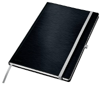 Leitz 44761094 Notitieboek Geruit Satijn zwart 80 vellen DIN A4