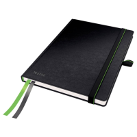 Leitz 44770095 Notitieboek Geruit Zwart 80 vellen DIN A5