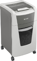 Leitz IQ Office 300 Autofeed P5 Papierversnipperaar 300 vellen Micro cut 2 x 15 mm P 5 60 l Ook geschikt voor Paperclips, Nietjes, Creditcards