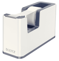 Leitz Plakbanddispenser WOW Duo Colour Wit, Grijs Rolbreedte (max.): 19 Mm Rollengte (max.) 33 M