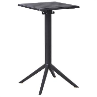 LEMNOS   Tuintafel   Zwart   Synthetisch materiaal
