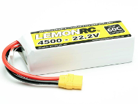 LemonRC LiPo accupack 22.2 V 4500 mAh Aantal cellen: 6 60 C Softcase XT90
