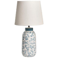 LEMPA   Tafellamp   Wit/Blauw   Keramiek