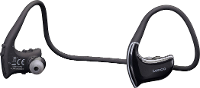 Lenco BTX 750BK In Ear headset Sport Bluetooth Zwart Headset, Nekbeugel, Bestand tegen zweet
