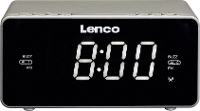 Lenco CR 530 FM Wekkerradio AUX Zilver