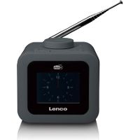 Lenco CR 620   Wekkerradio met DAB+ en AUX uitgang Grijs