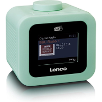 Lenco CR 620   Wekkerradio met DAB+ en AUX uitgang Groen